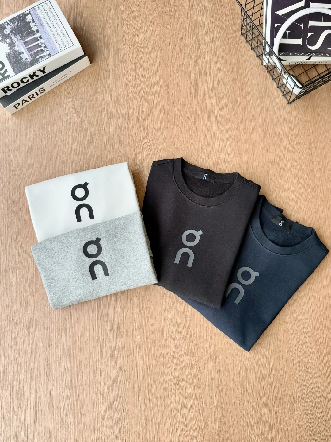 Club Tgraphic 2026 Autumn New Product Counter Same Style Printed Cotton Round Neck Sweatshirt Gram Pure Cotton Terry M.L.XL 2XL QU-W 3073